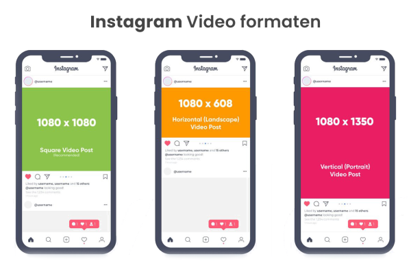 Instagram video formaten